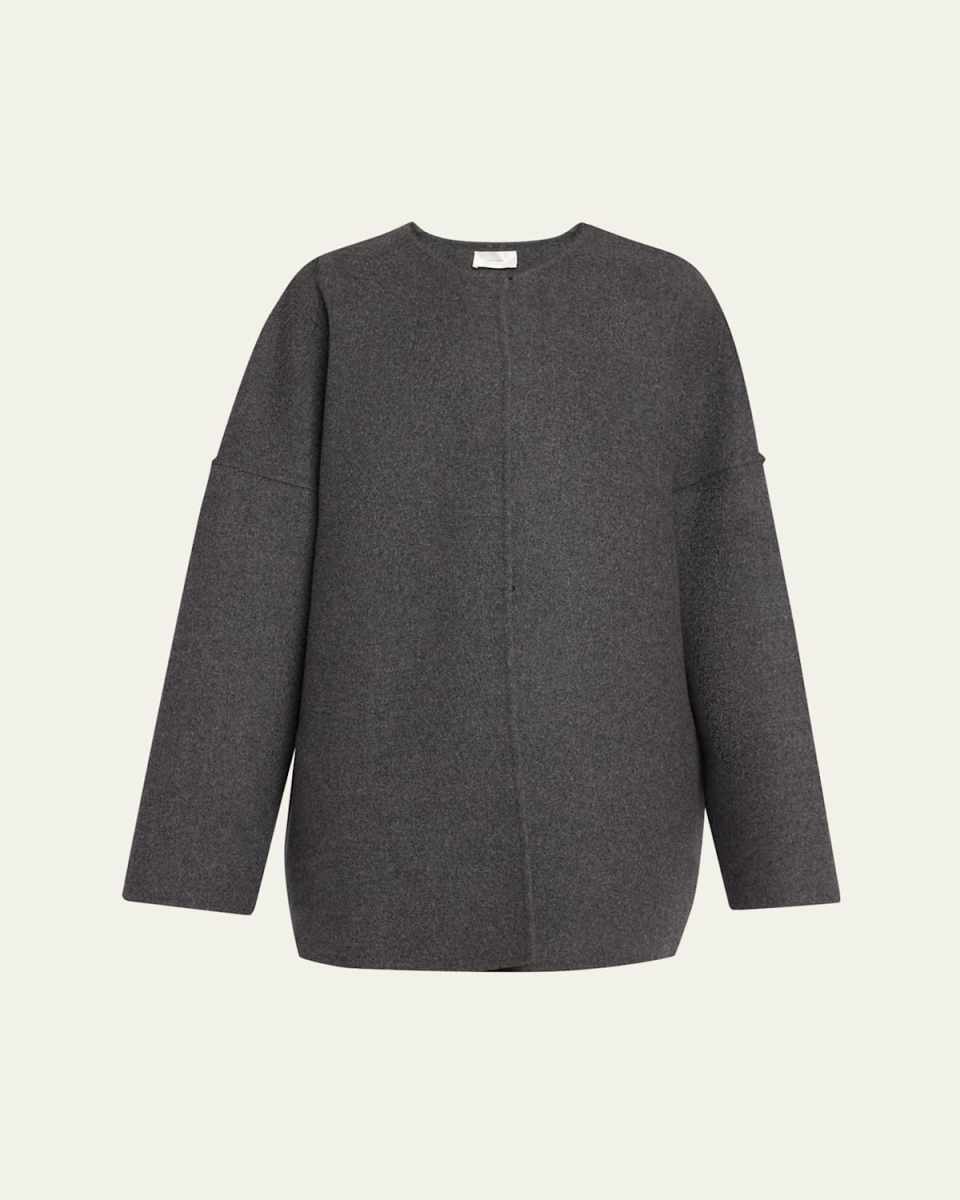 Elke Brushed Cashmere Single-Breasted Jacket